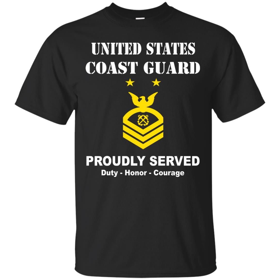 US Coast Guard E-9 Master Chief Petty Officer E9 MCPO Chief Petty Officer Men Front USCG T Shirt-TShirt-USCG-Veterans Nation