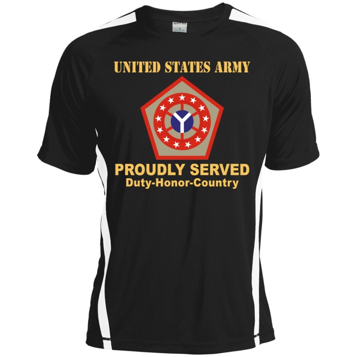 US ARMY 108 SUSTAINMENT BRIGADE - Proudly Served T-Shirt On Front For Men-TShirt-Army-Veterans Nation