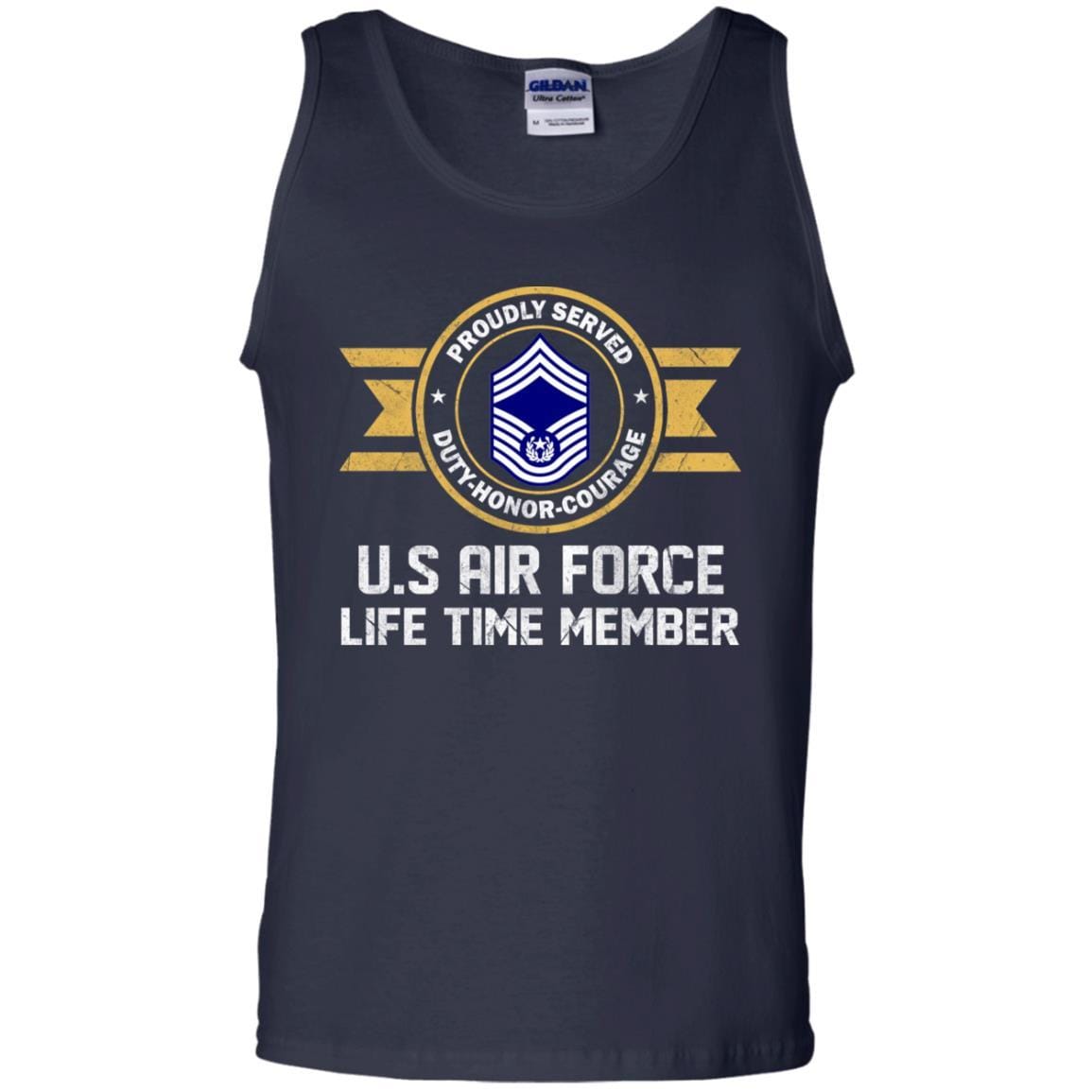 Life time member-US Air Force E-9 Chief Master Sergeant Of The Air Force E9 CMSAF Noncommissioned Officer (Special) AF Ranks Men T Shirt On Front-TShirt-USAF-Veterans Nation