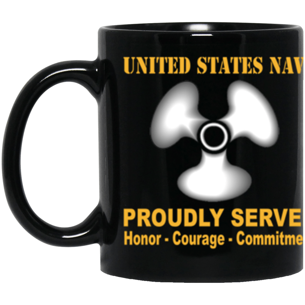 US Navy Machinist's Mate Navy MM 11 oz. Black Mug-Mug-Navy-Rate-Veterans Nation