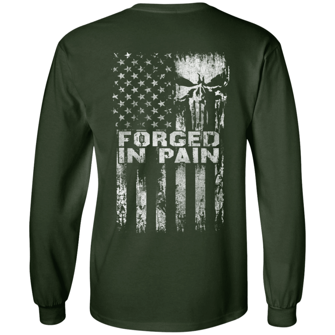 Military T-Shirt "Veteran Forged In Pain"-TShirt-General-Veterans Nation