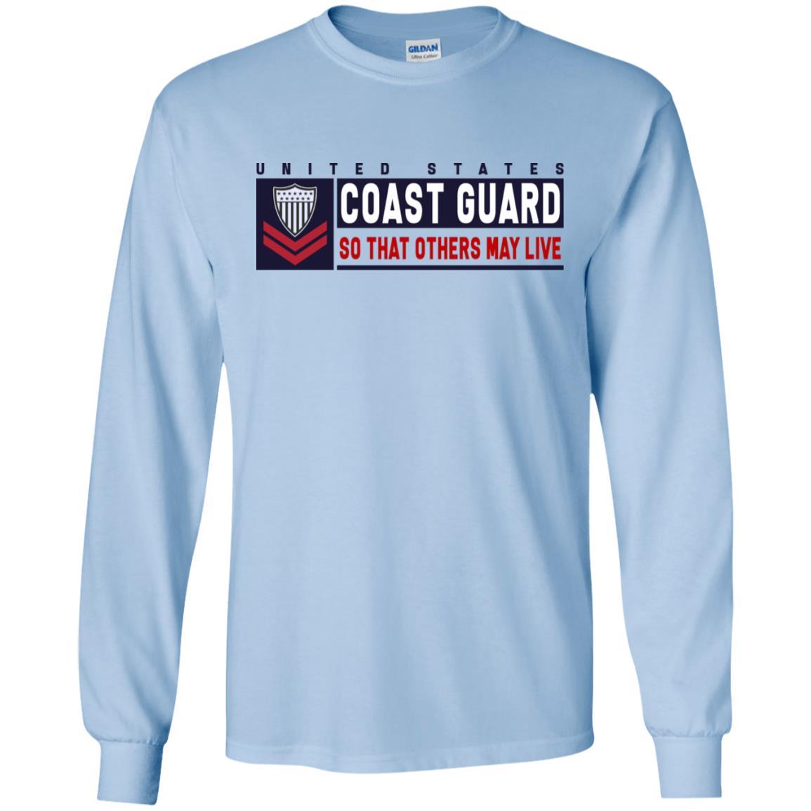 US Coast Guard E-5 Petty Officer Second Class E5 PO2 So That Others May Live Long Sleeve - Pullover Hoodie-TShirt-USCG-Veterans Nation