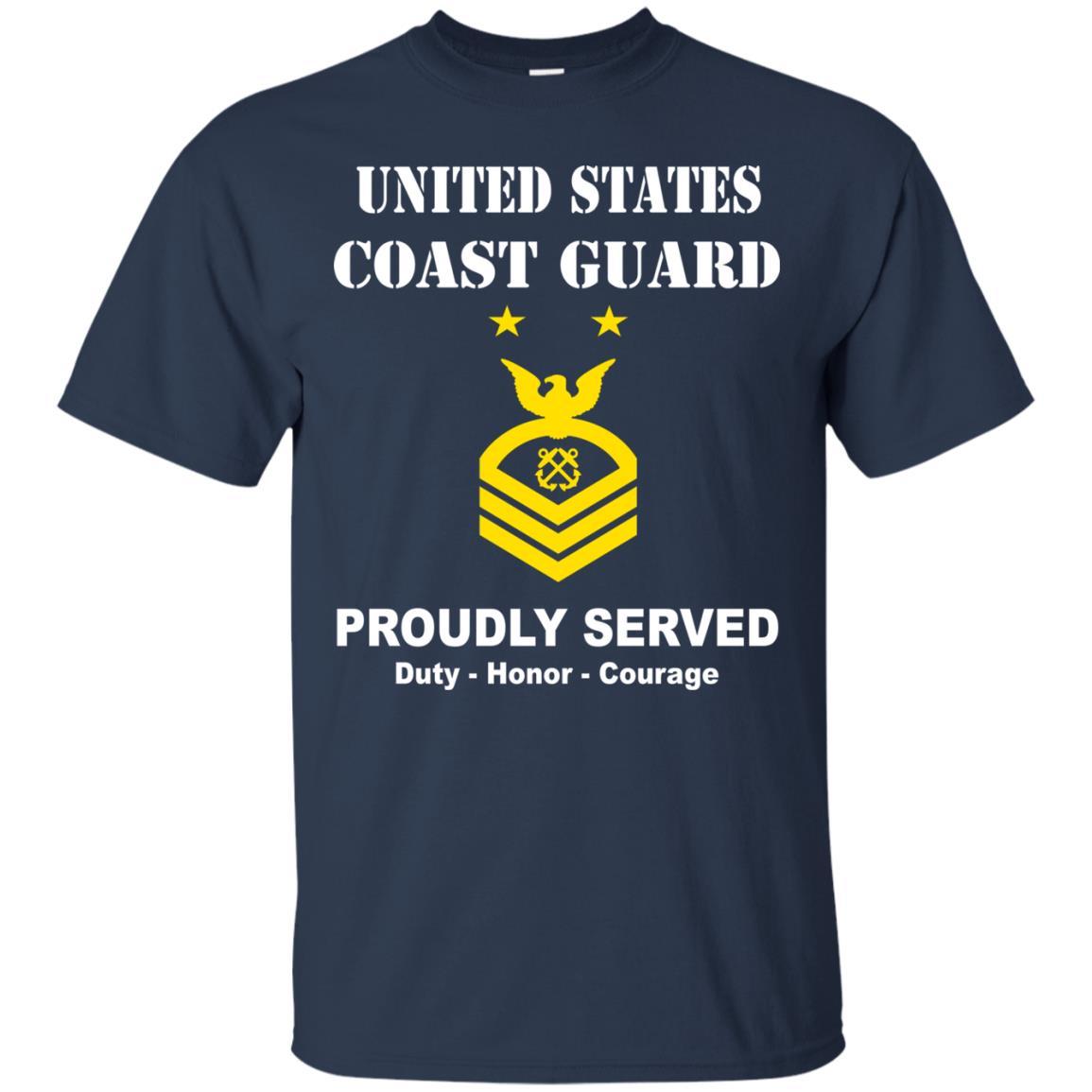 US Coast Guard E-9 Master Chief Petty Officer E9 MCPO Chief Petty Officer Men Front USCG T Shirt-TShirt-USCG-Veterans Nation