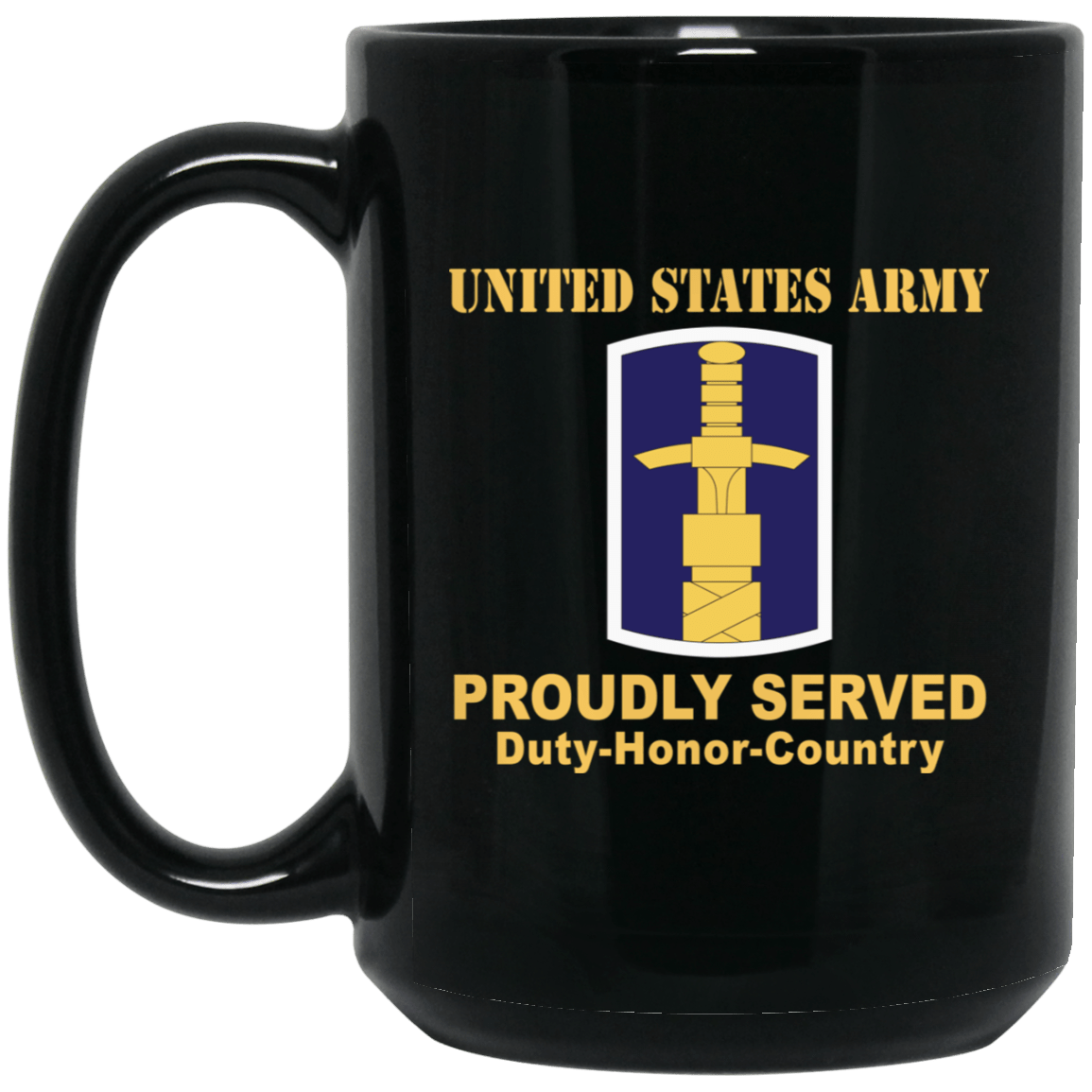 US ARMY 321 CIVIL AFFAIRS BRIGADE- 11 oz - 15 oz Black Mug-Mug-Army-CSIB-Veterans Nation