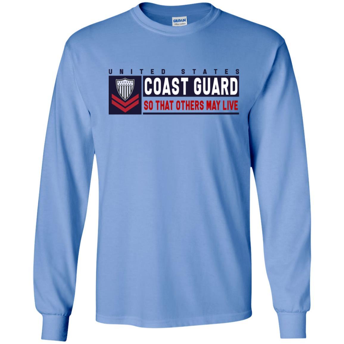 US Coast Guard E-5 Petty Officer Second Class E5 PO2 So That Others May Live Long Sleeve - Pullover Hoodie-TShirt-USCG-Veterans Nation