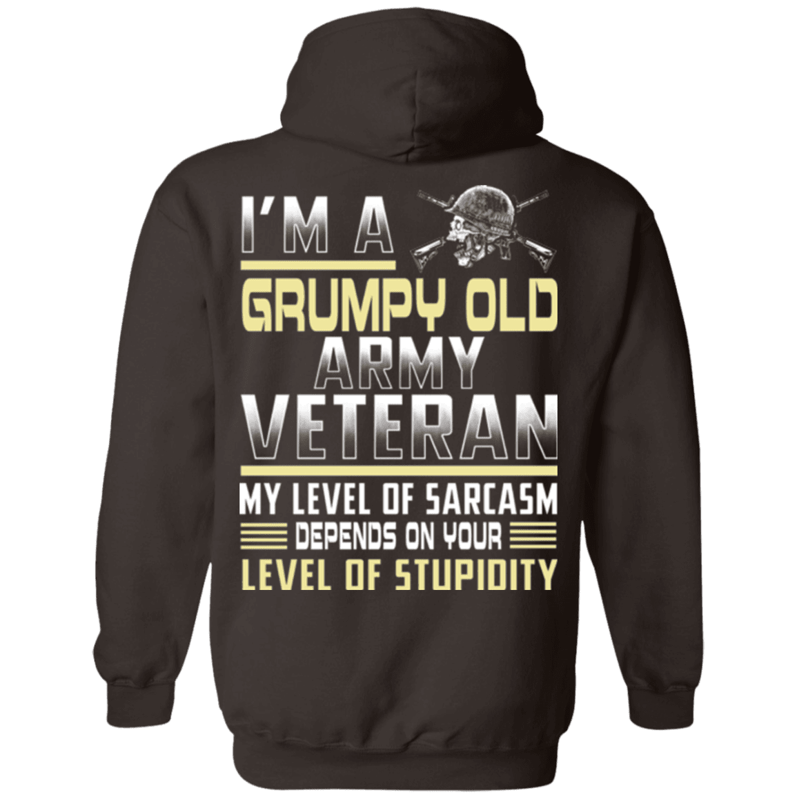 I'm A Grump Old Army Veteran - Men Back T Shirt-TShirt-Army-Veterans Nation