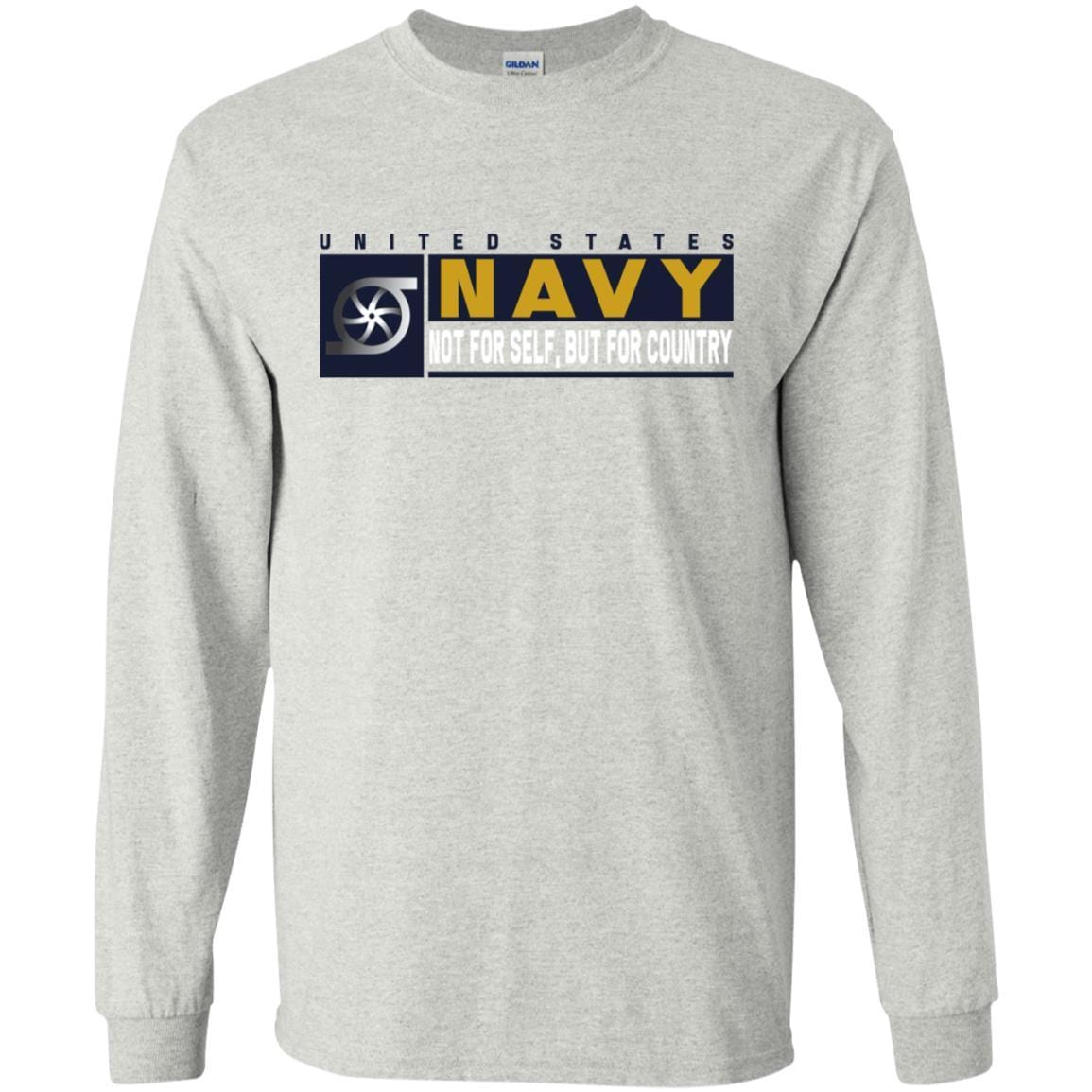 Navy Gas Turbine Systems Technician Navy GS- Not for self Long Sleeve - Pullover Hoodie-TShirt-Navy-Veterans Nation