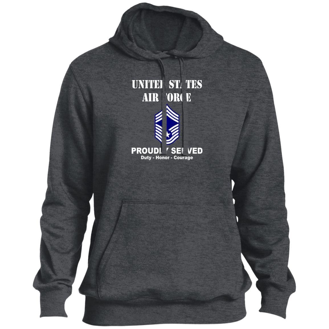 US Air Force E-9 Chief Master Sergeant CMSgt E9 Noncommissioned Officer Ranks T shirt Sport-Tek Tall Pullover Hoodie - T-Shirt-TShirt-USAF-Veterans Nation