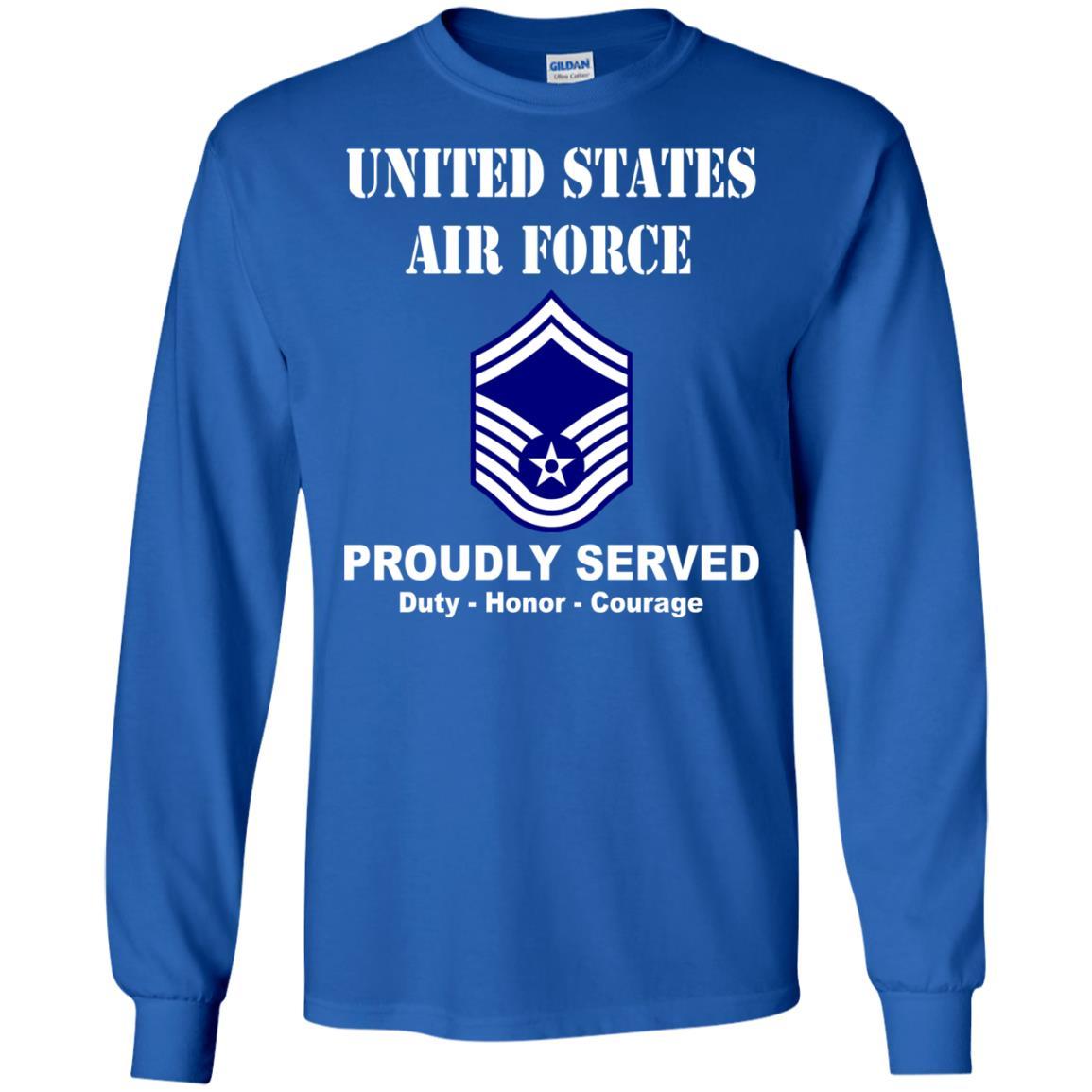 US Air Force E-8 Senior Master Sergeant SMSgt E8 Noncommissioned Officer Men Front T Shirt For Air Force-TShirt-USAF-Veterans Nation