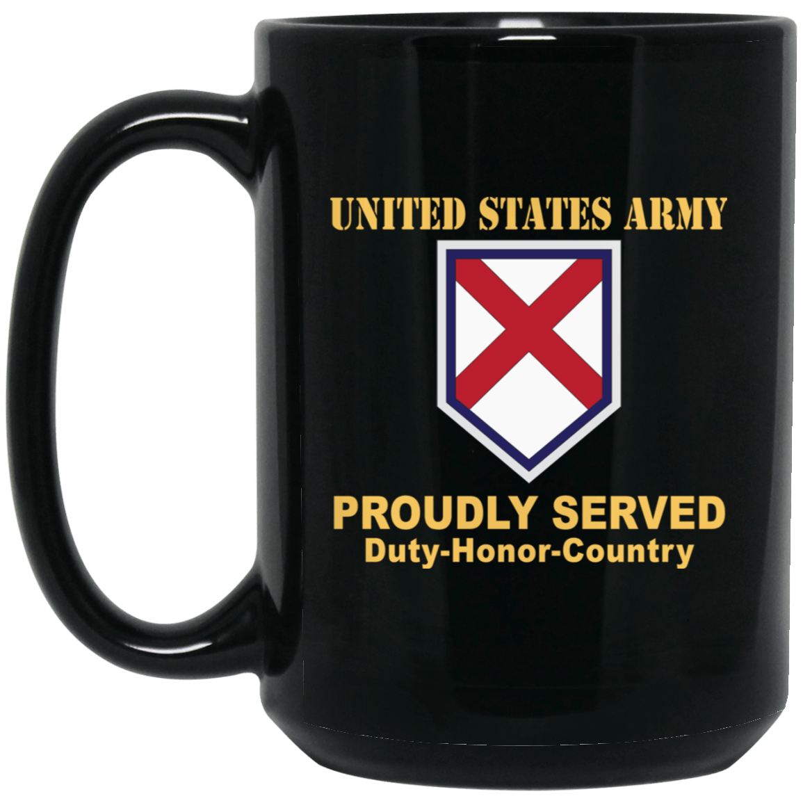 US ARMY 226TH MANEUVER ENHANCMENT BRIGADE- 11 oz - 15 oz Black Mug-Mug-Army-CSIB-Veterans Nation