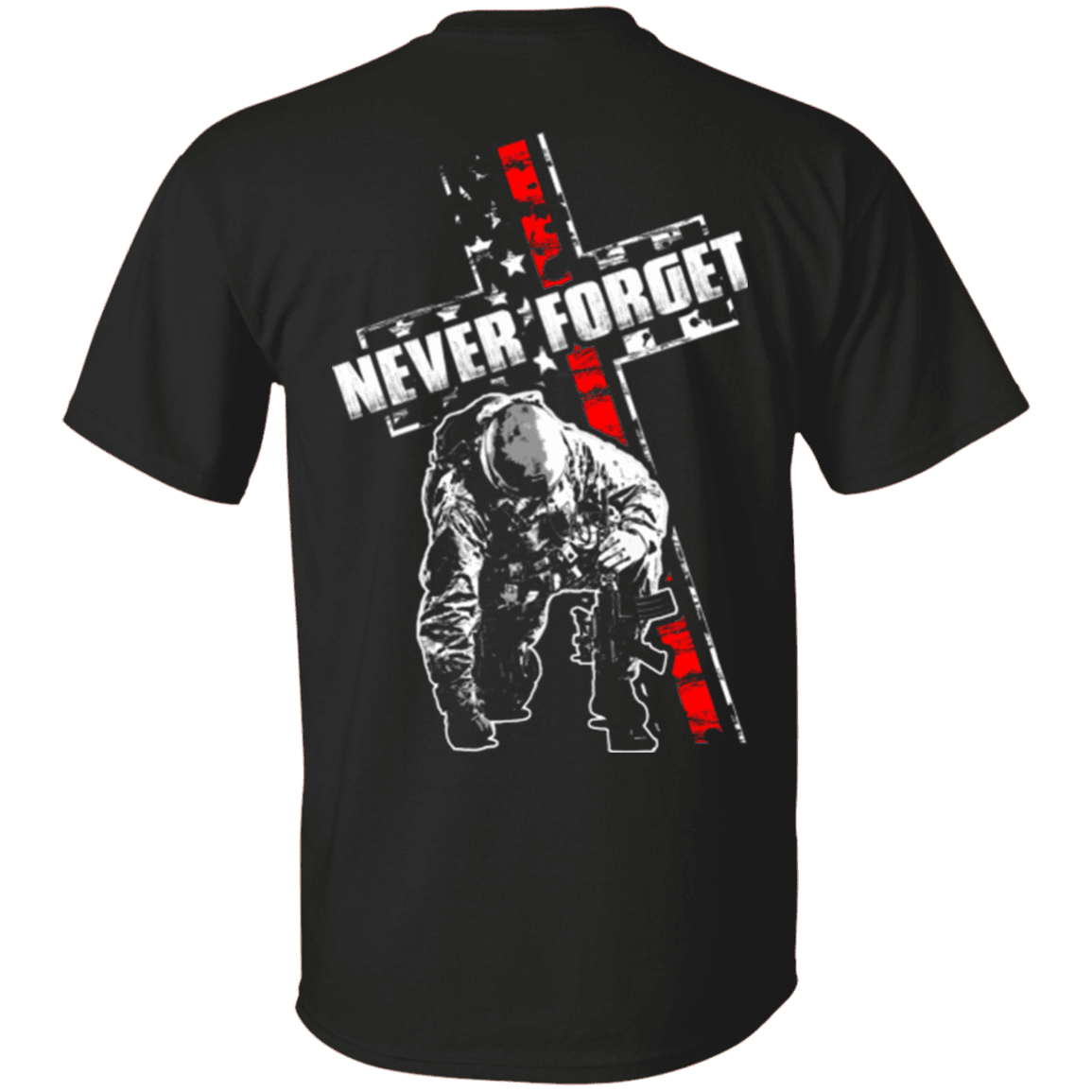 Military T-Shirt "Never Forget Veteran"-TShirt-General-Veterans Nation