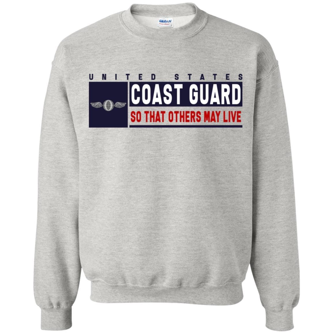 US Coast Guard Aviation Electricians Mate AE Logo- So that others may live Long Sleeve - Pullover Hoodie-TShirt-USCG-Veterans Nation