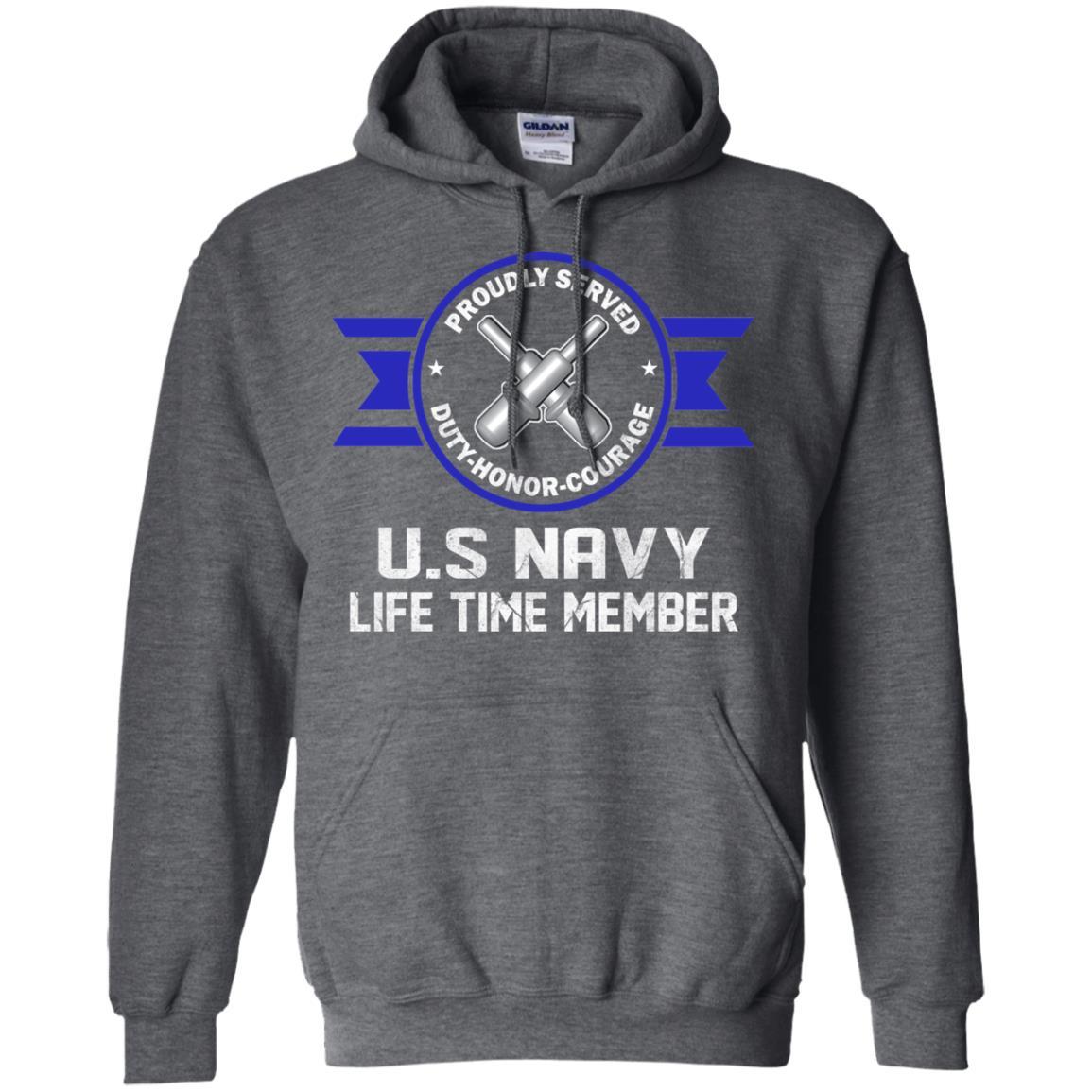 Life Time Member - US Navy Gunner's Mate GM Men T Shirt On Front-TShirt-Navy-Veterans Nation