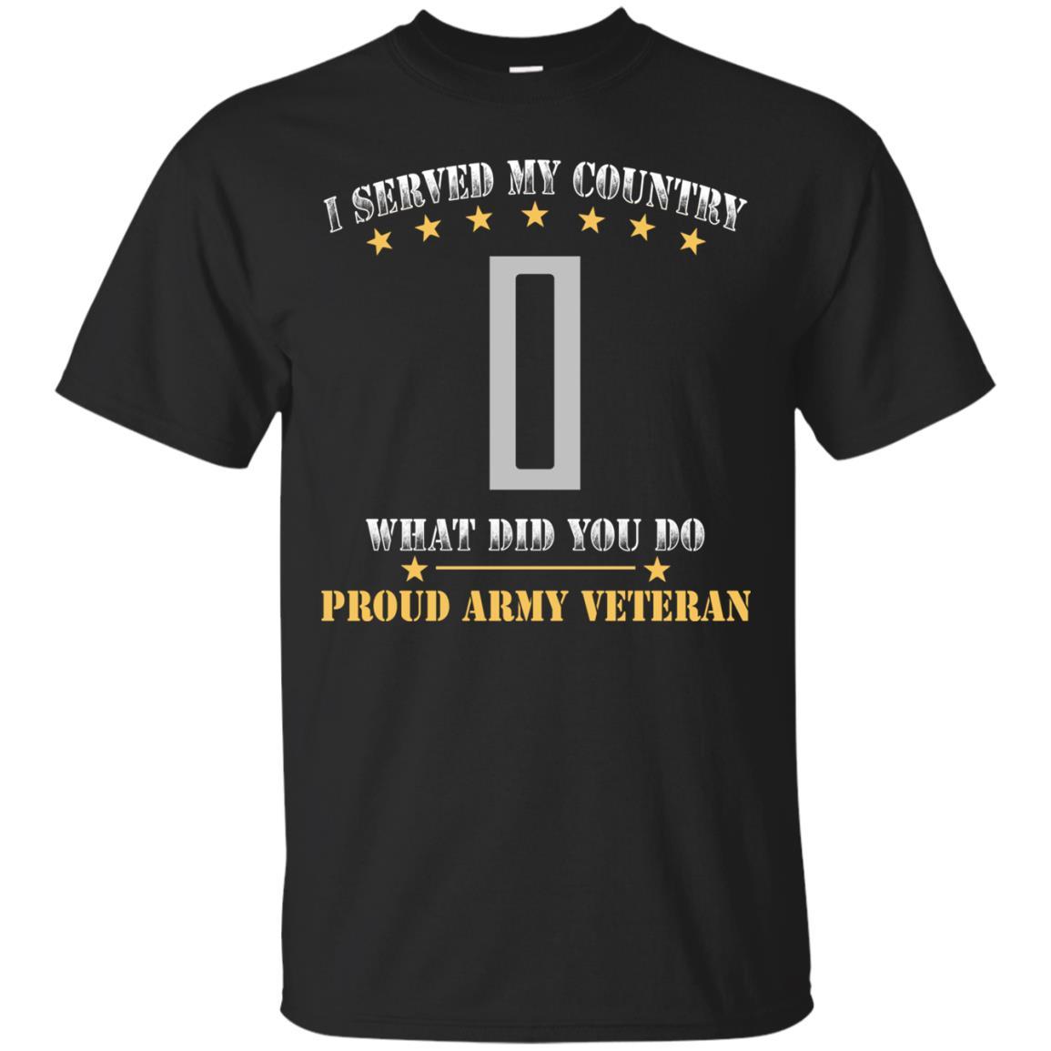 US Army W-5 Chief Warrant Officer 5 W5 CW5 Warrant Officer Ranks Men Front T Shirt - Proud US Army Veteran-TShirt-Army-Veterans Nation