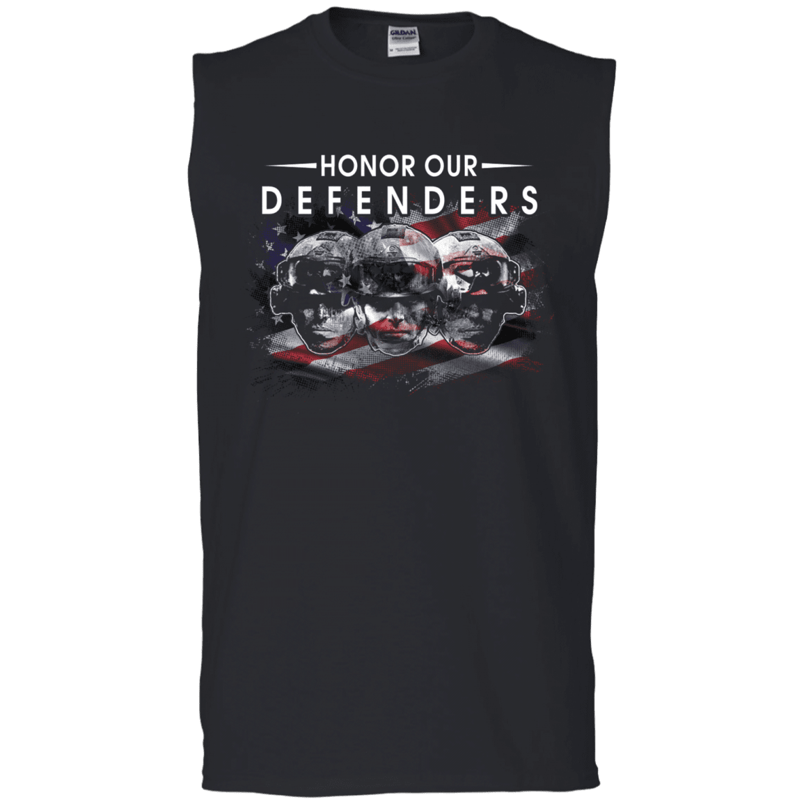 Military T-Shirt "HONOR OUR DEFENDER"-TShirt-General-Veterans Nation