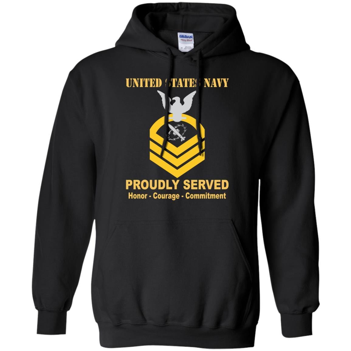 Navy Missile Technician Navy MT E-7 Rating Badges Proudly Served T-Shirt For Men On Front-TShirt-Navy-Veterans Nation