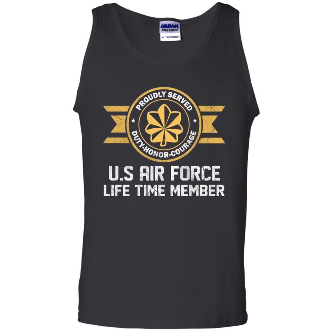 Life time member-US Air Force O-4 Major Maj O4 Field Officer Ranks Men T Shirt On Front-TShirt-USAF-Veterans Nation