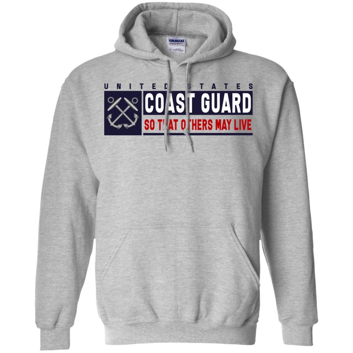 US Coast Guard Boatswains Mate BM Logo- So that others may live Long Sleeve - Pullover Hoodie-TShirt-USCG-Veterans Nation