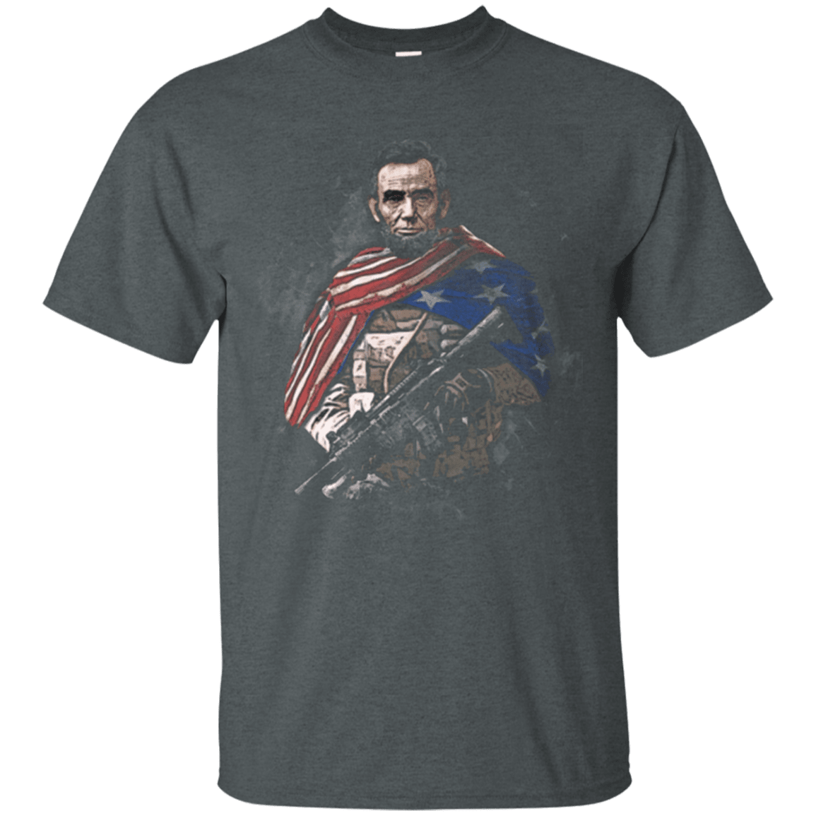 Military T-Shirt "Abraham Lincoln Soldier Presidents"-TShirt-General-Veterans Nation