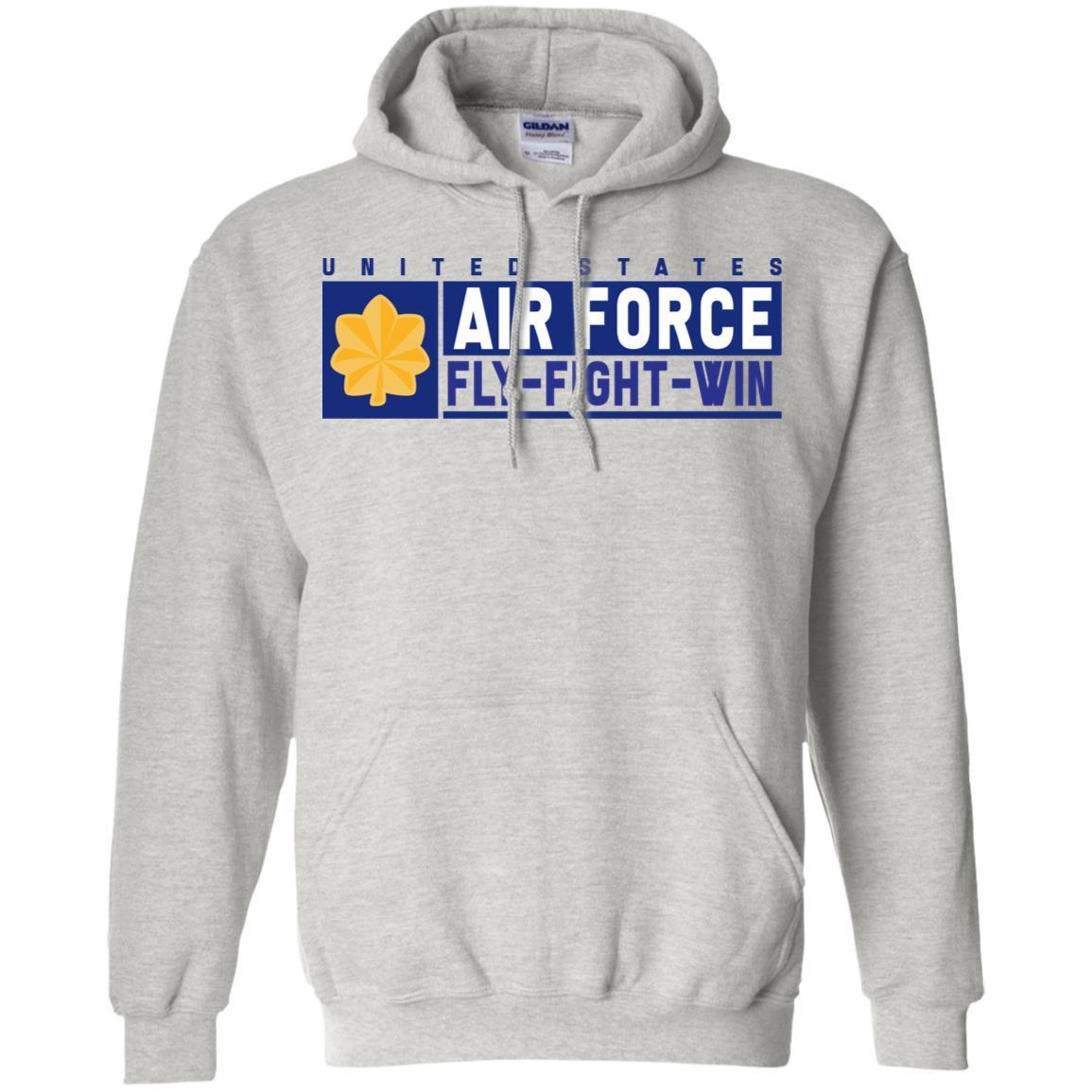 US Air Force O-4 Major Fly - Fight - Win Long Sleeve - Pullover Hoodie-TShirt-USAF-Veterans Nation