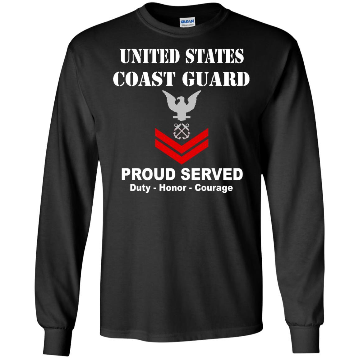 US Coast Guard E-5 Petty Officer Second Class E5 PO2 Petty Officer Men Front USCG T Shirt-TShirt-USCG-Veterans Nation