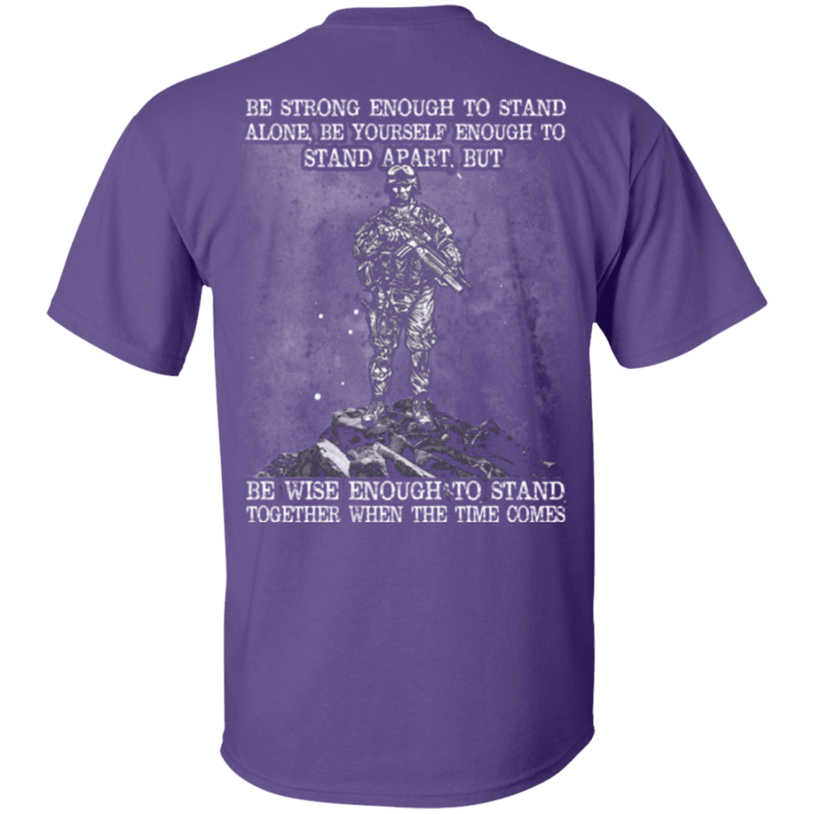 Military T-Shirt "Strong Enough To Stand Together Veteran"-TShirt-General-Veterans Nation