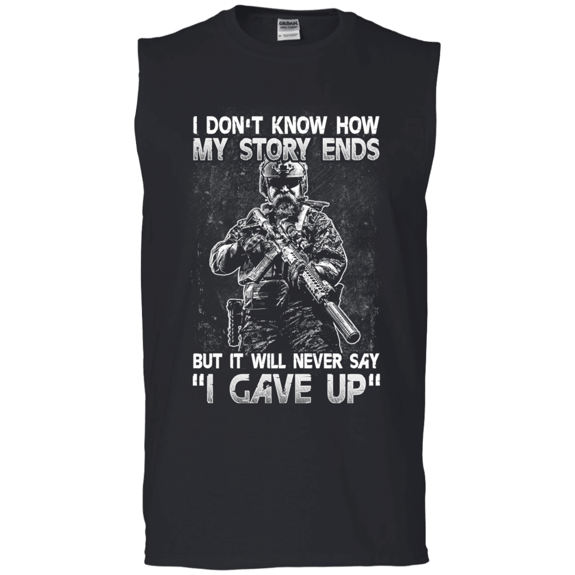 Military T-Shirt "I DON'T KNOW HOW MY STORY ENDS"-TShirt-General-Veterans Nation