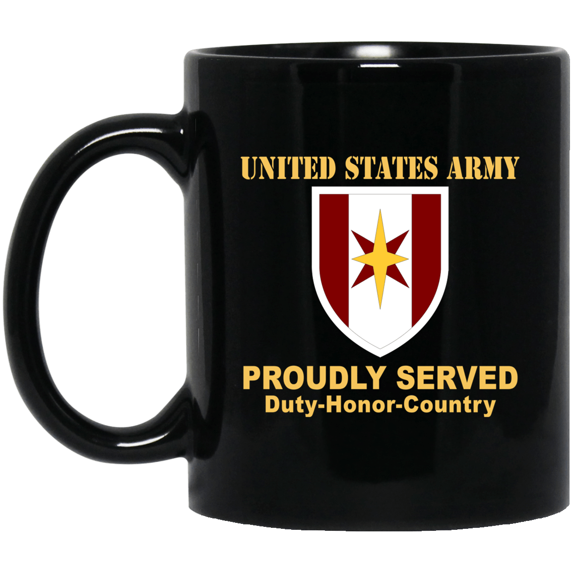 US ARMY 44 MEDICAL BRIGADE- 11 oz - 15 oz Black Mug-Mug-Army-CSIB-Veterans Nation