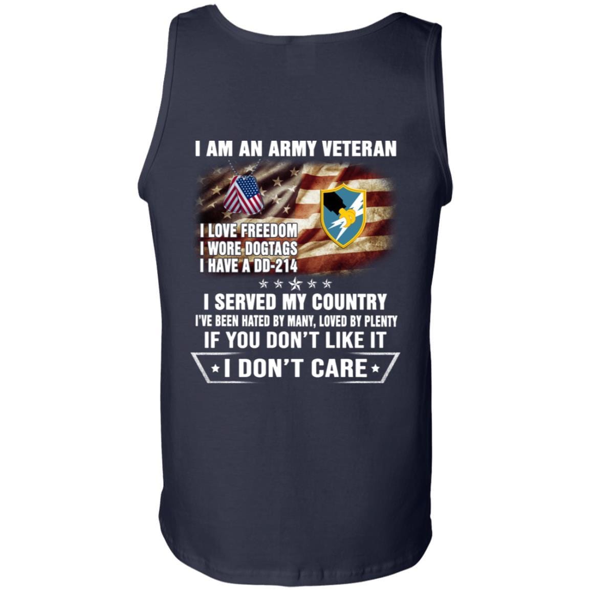 T-Shirt "I Am An Army Security Agency Veteran" On Back-TShirt-Army-Veterans Nation