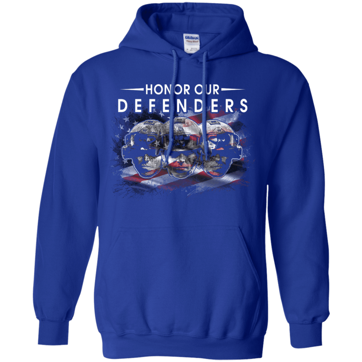 Military T-Shirt "HONOR OUR DEFENDER"-TShirt-General-Veterans Nation