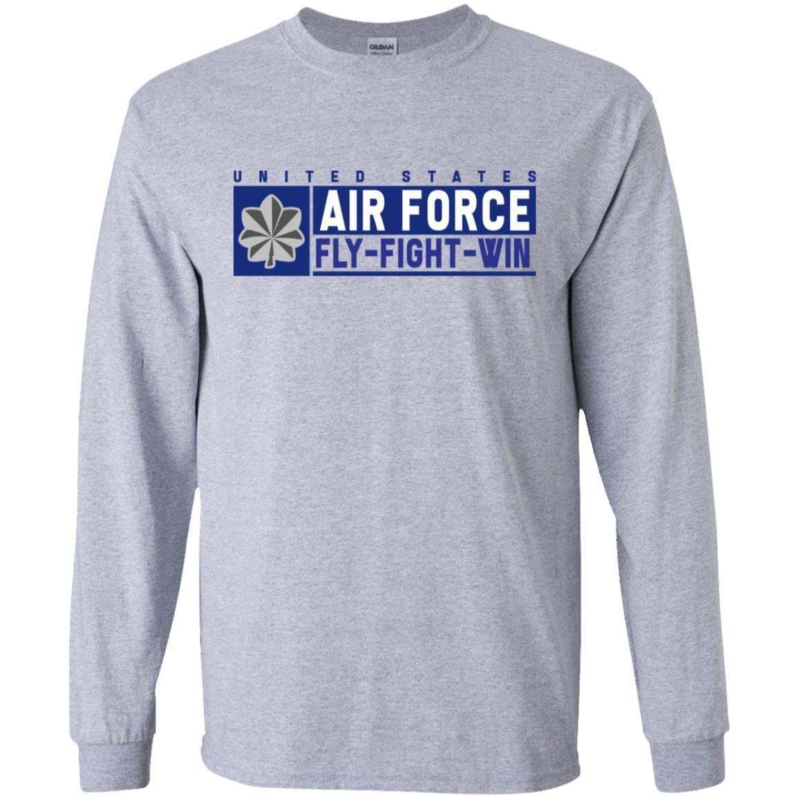 US Air Force O-5 Lieutenant Colonel Fly - Fight - Win Long Sleeve - Pullover Hoodie-TShirt-USAF-Veterans Nation