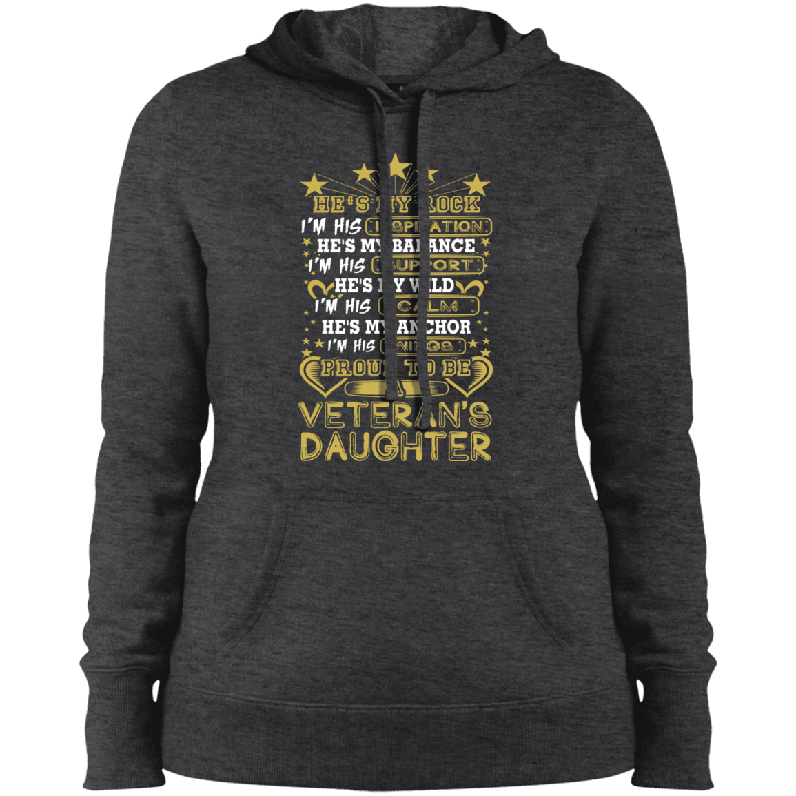 Military T-Shirt "Proud To Be A Veteran's Daughter"-TShirt-General-Veterans Nation