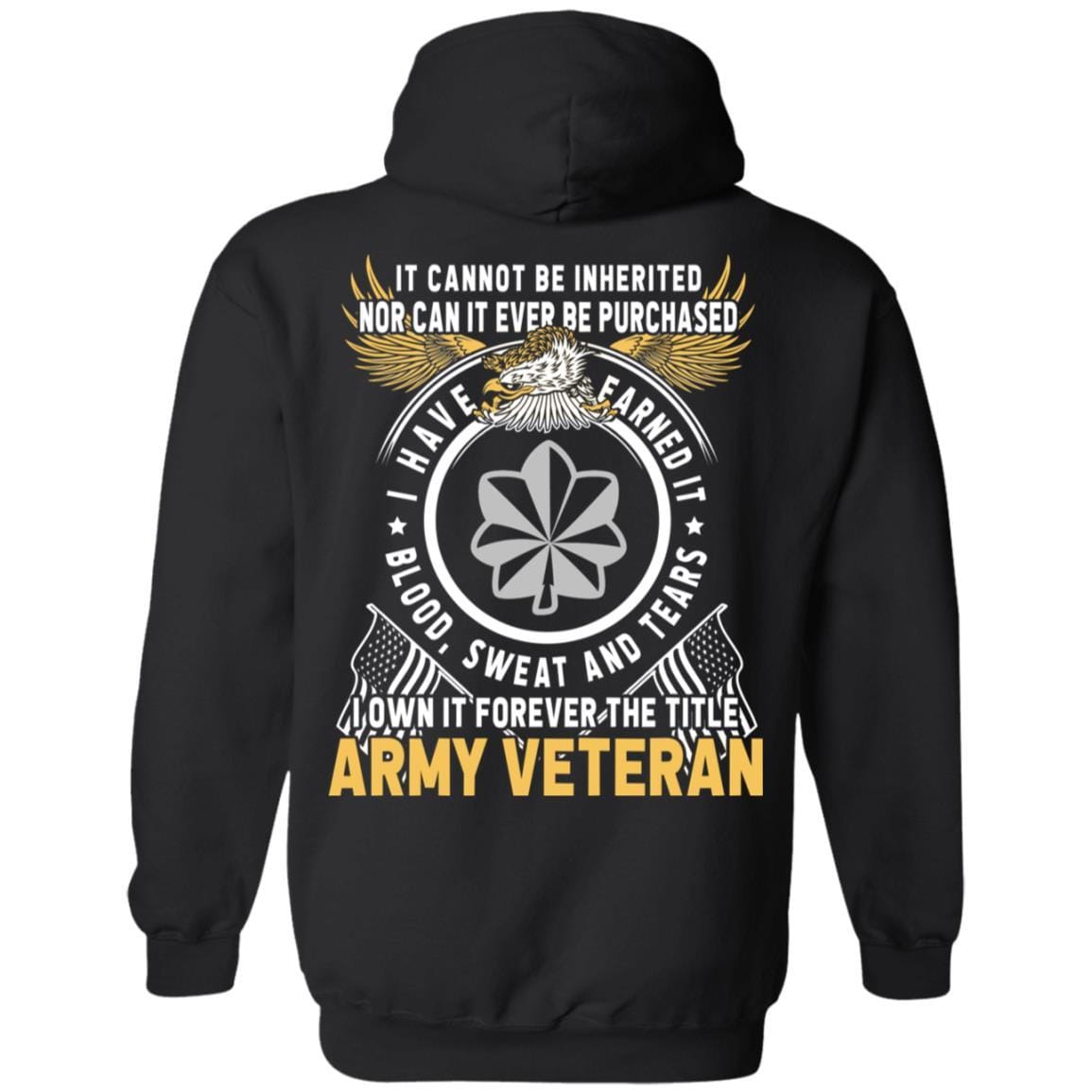 US Army O-5 Lieutenant Colonel O5 LTC Field Officer Ranks T-Shirt For Men On Back-TShirt-Army-Veterans Nation