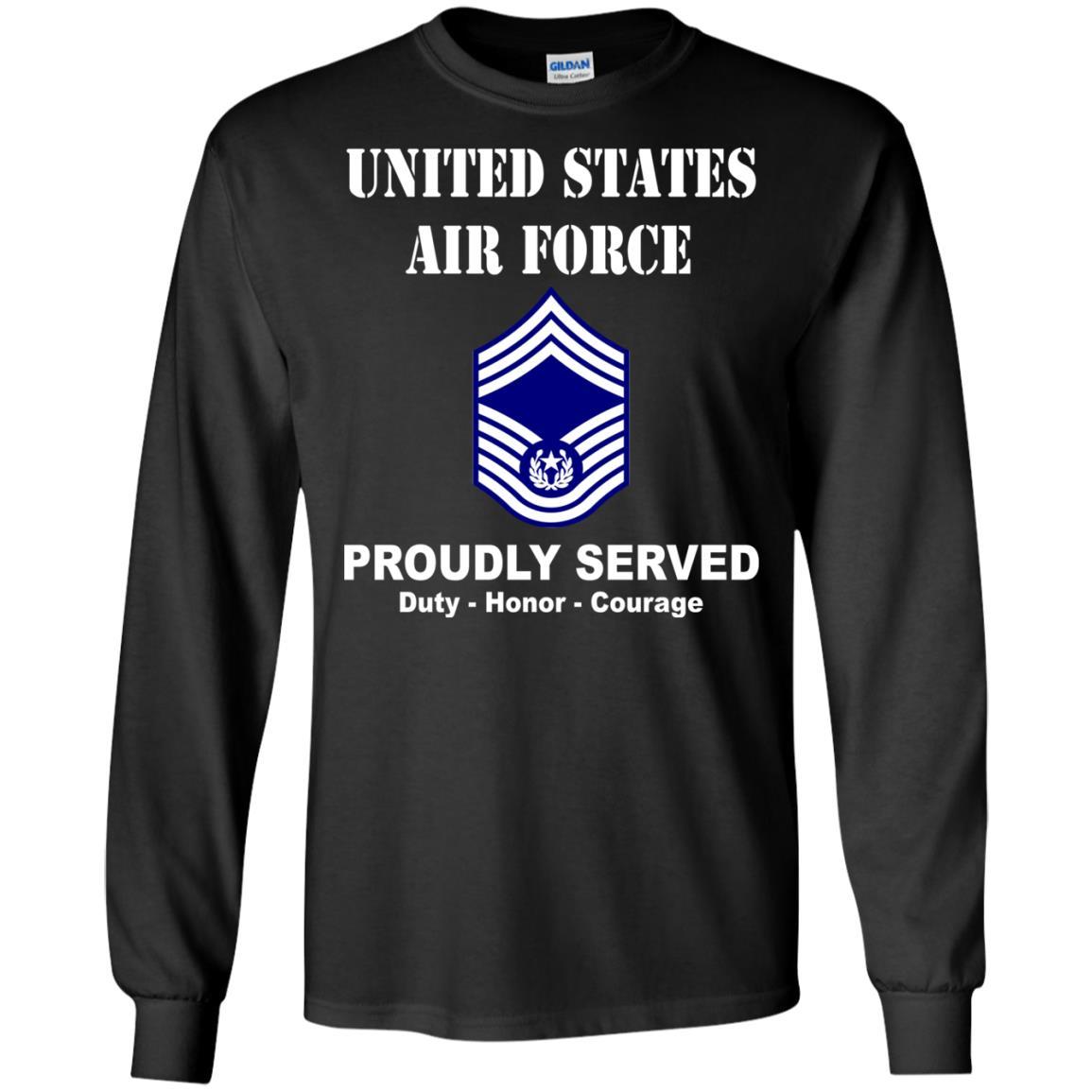 US Air Force E-9 Chief Master Sergeant Of The Air Force E9 CMSAF Noncommissioned Officer (Special) Ranks Men Front T Shirt For Air Force-TShirt-USAF-Veterans Nation