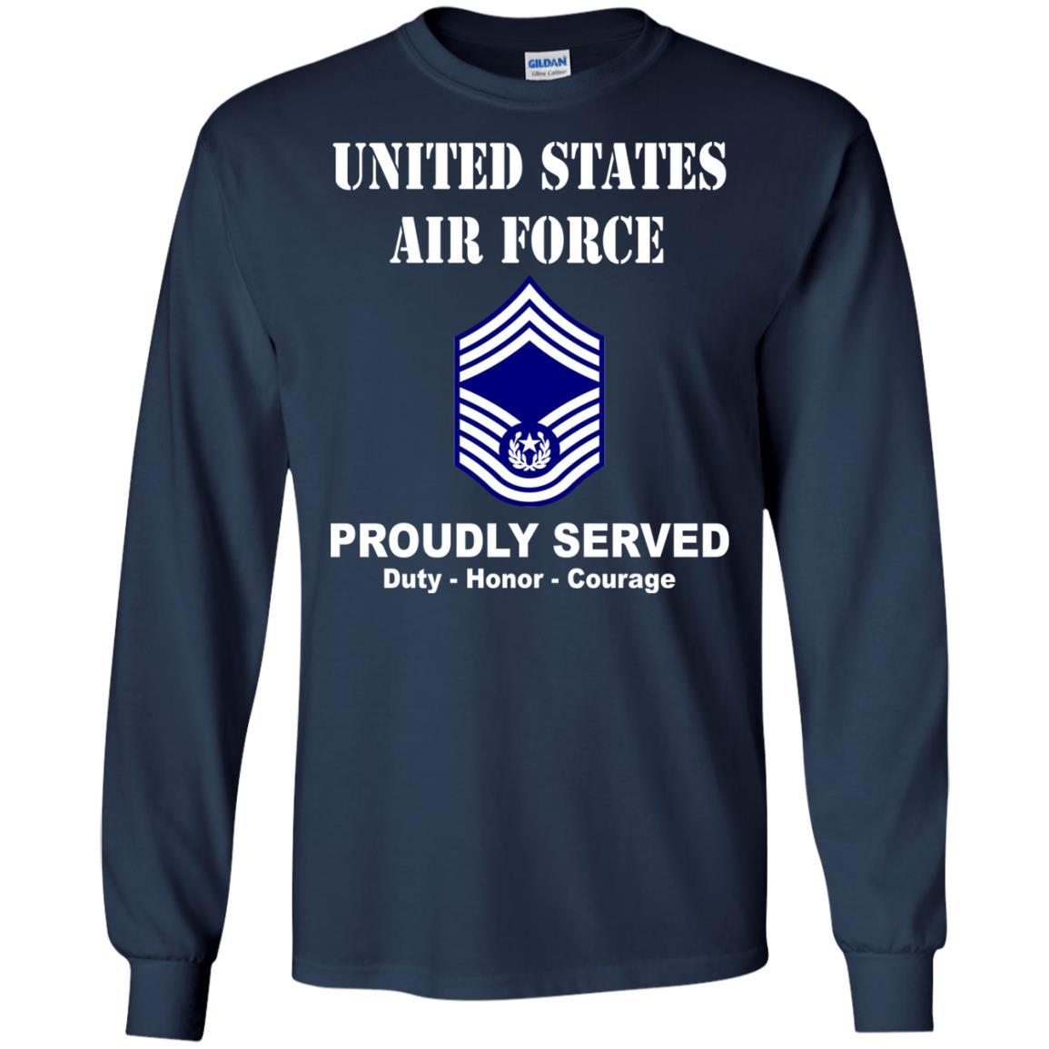 US Air Force E-9 Chief Master Sergeant Of The Air Force E9 CMSAF Noncommissioned Officer (Special) Ranks Men Front T Shirt For Air Force-TShirt-USAF-Veterans Nation