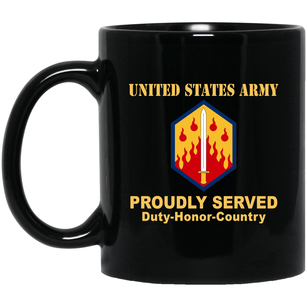 US ARMY 48TH CHEMICAL BRIGADE- 11 oz - 15 oz Black Mug-Mug-Army-CSIB-Veterans Nation