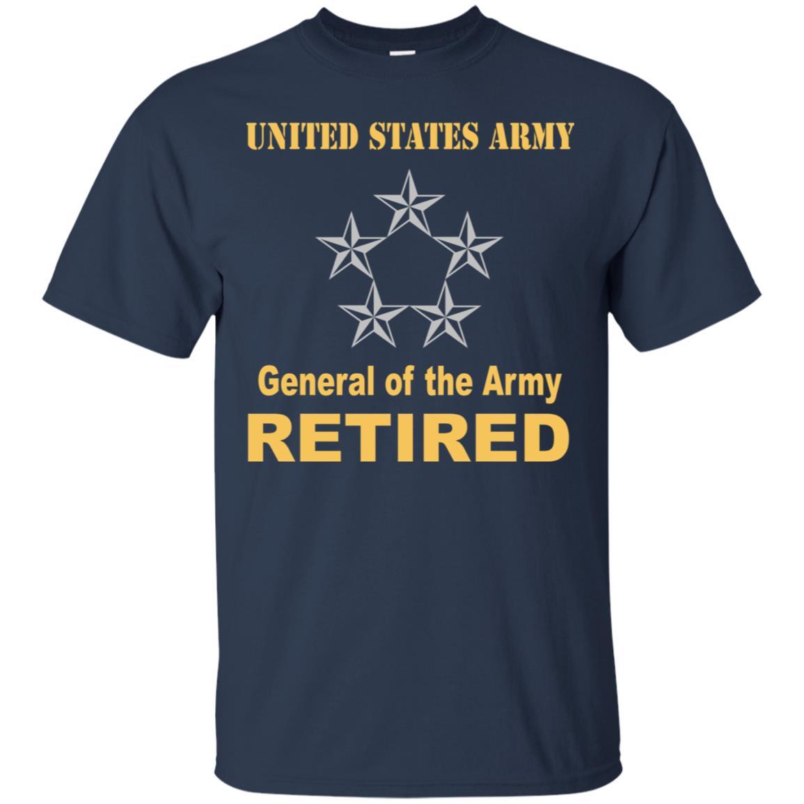 US Army O-10 General of the Army O10 GA General Officer Retired Men T Shirt On Front-TShirt-Army-Veterans Nation