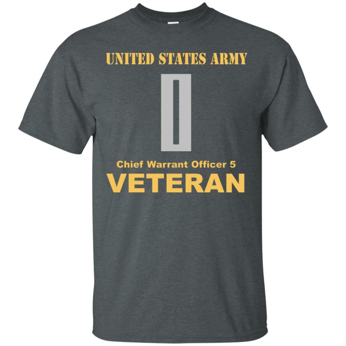 US Army W-5 Chief Warrant Officer 5 W5 CW5 Warrant Officer Veteran Men T Shirt On Front-TShirt-Army-Veterans Nation