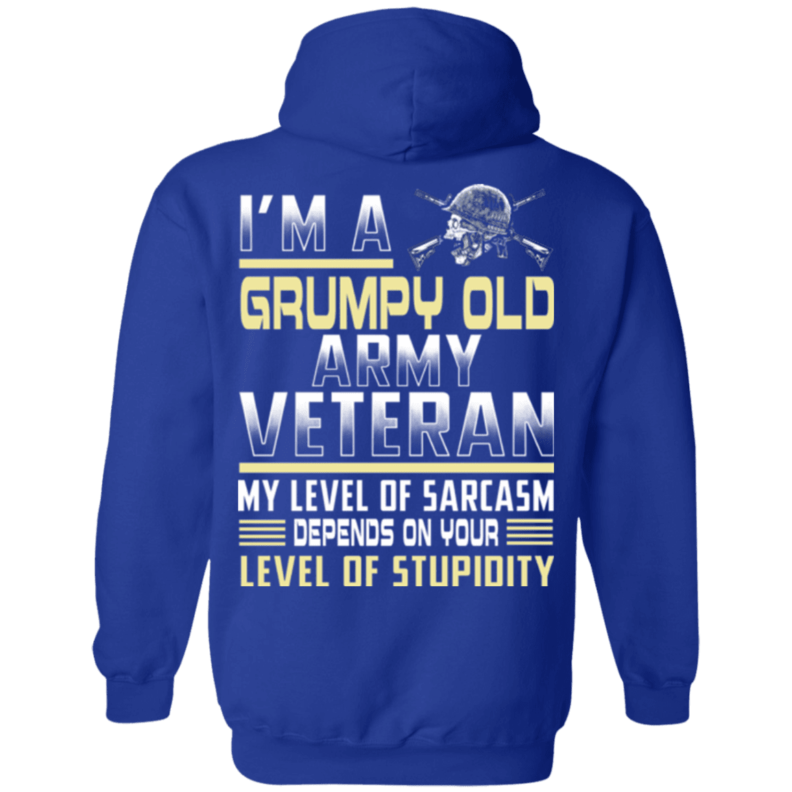 I'm A Grump Old Army Veteran - Men Back T Shirt-TShirt-Army-Veterans Nation