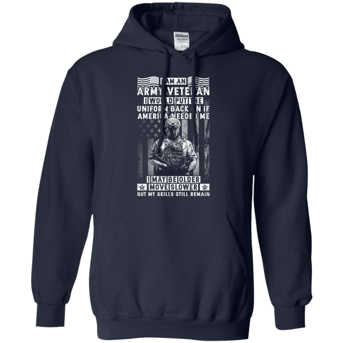 I am an Army Veteran Men Front T Shirt-TShirt-Army-Veterans Nation