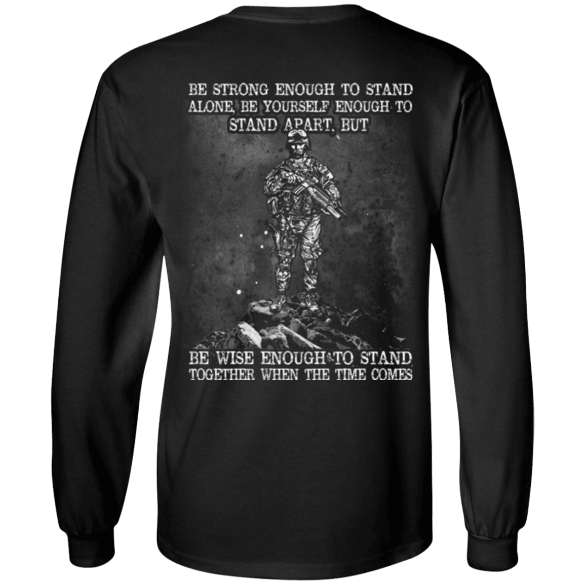 Military T-Shirt "Strong Enough To Stand Together Veteran"-TShirt-General-Veterans Nation