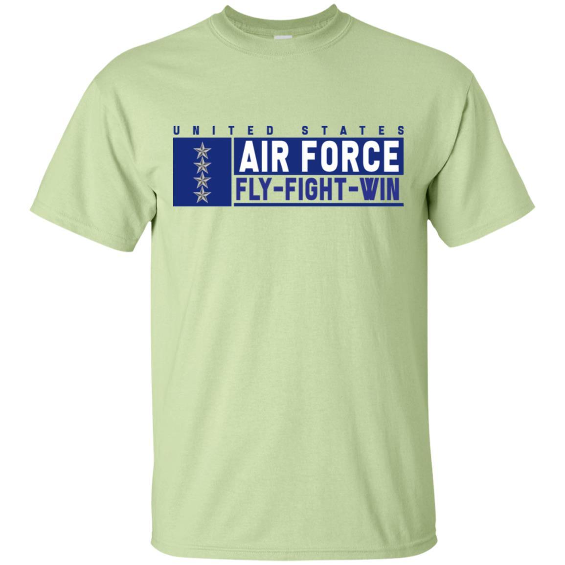 US Air Force O-10 General Fly - Fight - Win T-Shirt On Front For Men-TShirt-USAF-Veterans Nation