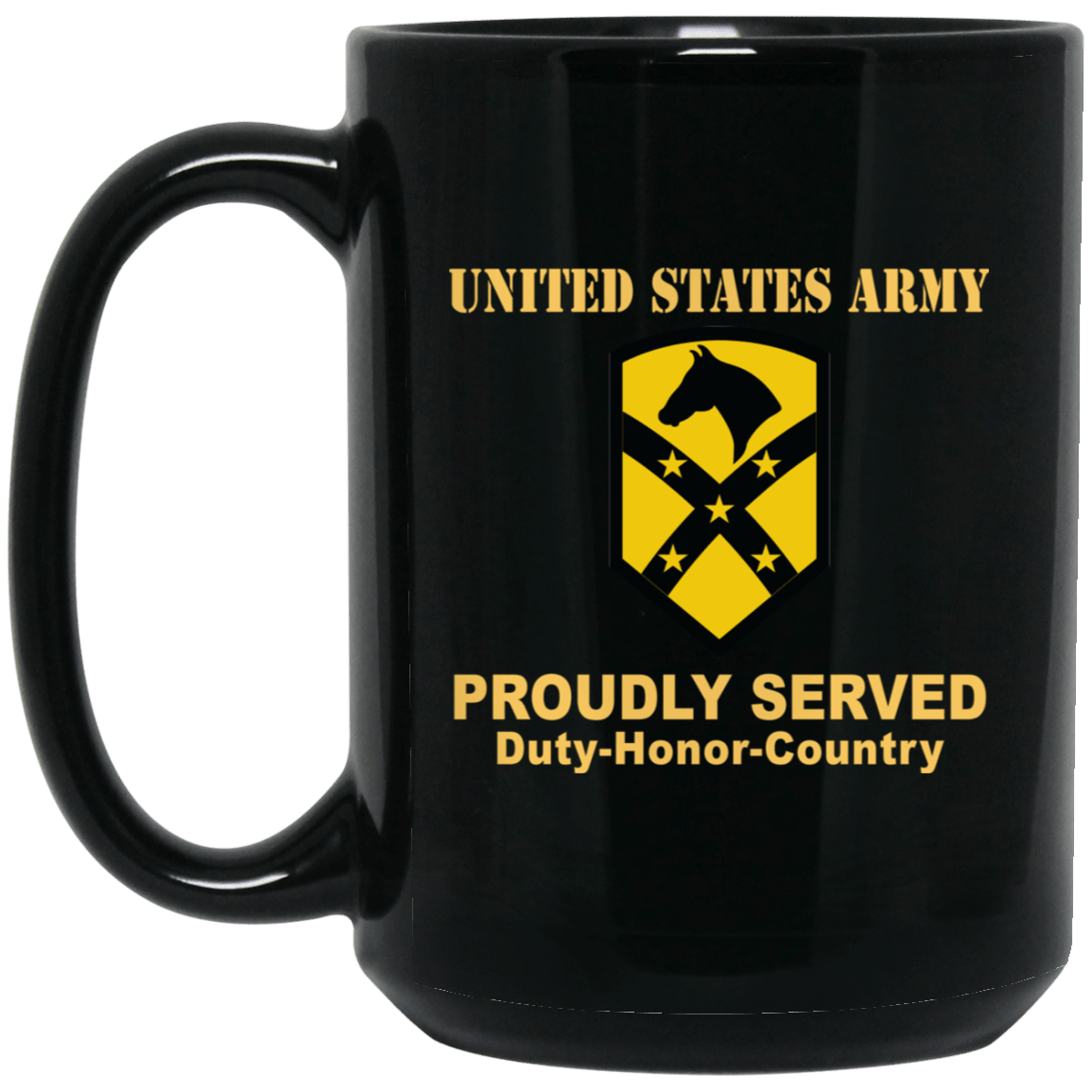 US ARMY 15TH SUSTAINMENT BRIGADE- 11 oz - 15 oz Black Mug-Mug-Army-CSIB-Veterans Nation