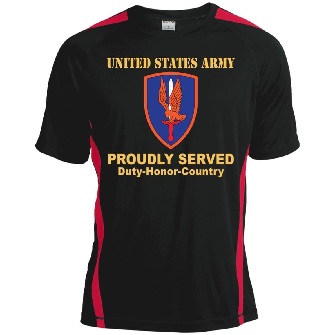 US ARMY 1ST AVIATION BRIGADE- Proudly Served T-Shirt On Front For Men-TShirt-Army-Veterans Nation