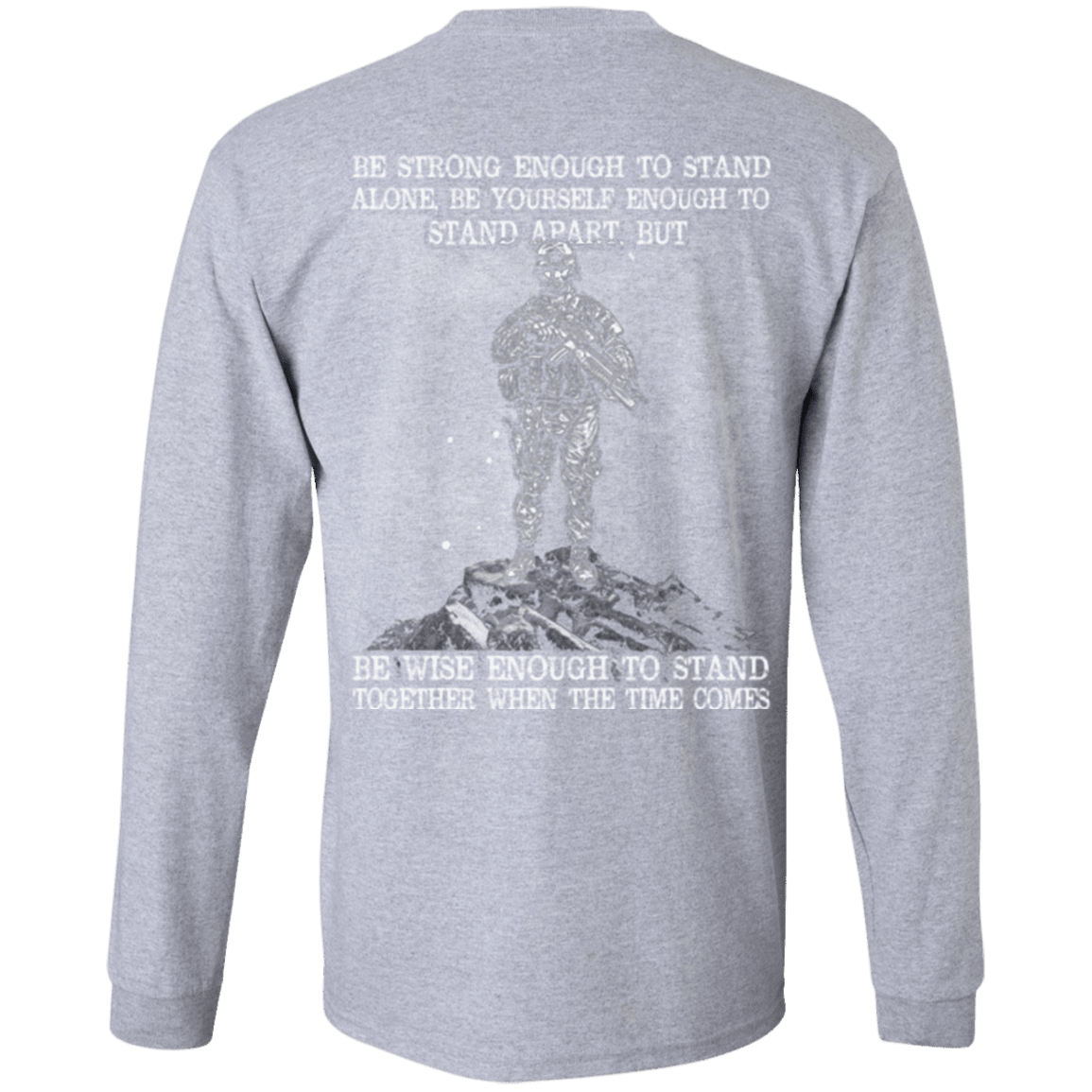 Military T-Shirt "Strong Enough To Stand Together Veteran"-TShirt-General-Veterans Nation