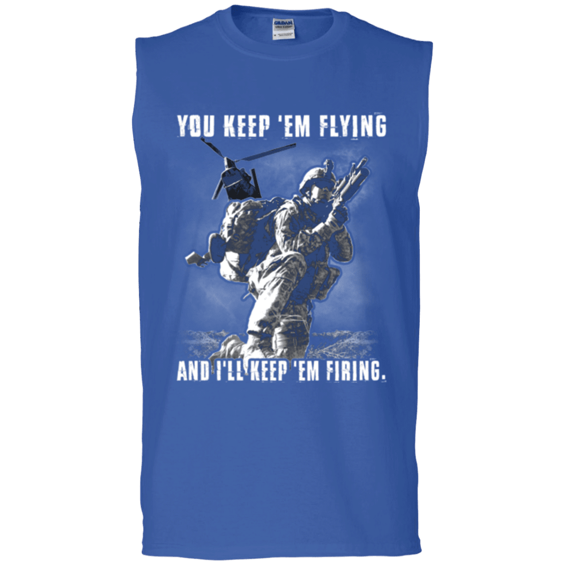 Military T-Shirt "You Kept 'Em Flying And I'll Kept 'Em Firing"-TShirt-General-Veterans Nation