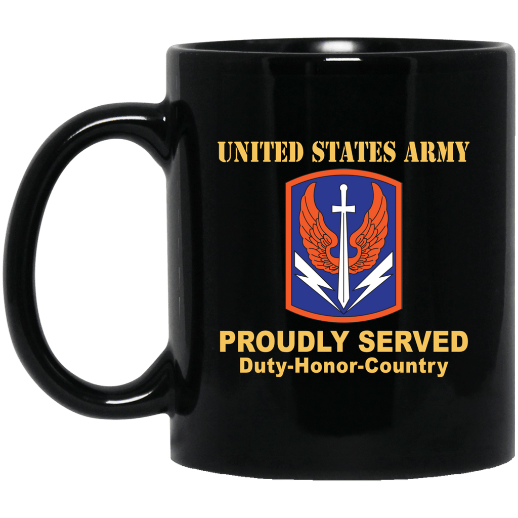 US ARMY 449TH THEATER AVIATION BRIGADE- 11 oz - 15 oz Black Mug-Mug-Army-CSIB-Veterans Nation