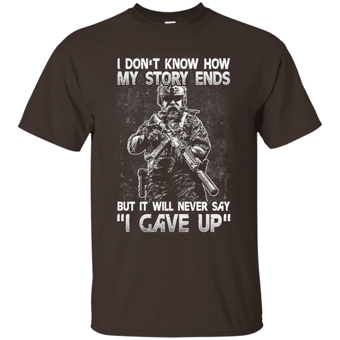 Military T-Shirt "I DON'T KNOW HOW MY STORY ENDS"-TShirt-General-Veterans Nation