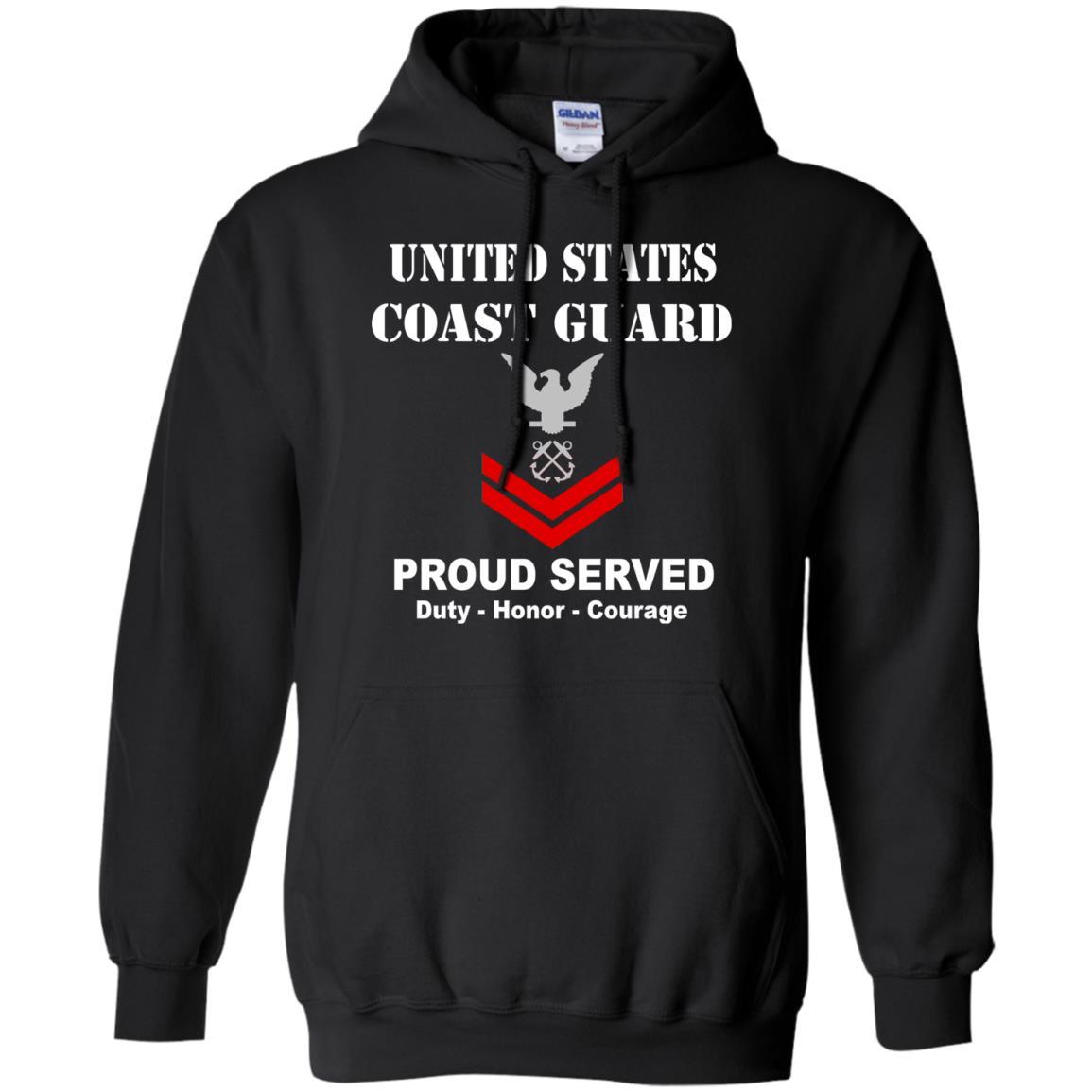 US Coast Guard E-5 Petty Officer Second Class E5 PO2 Petty Officer Men Front USCG T Shirt-TShirt-USCG-Veterans Nation