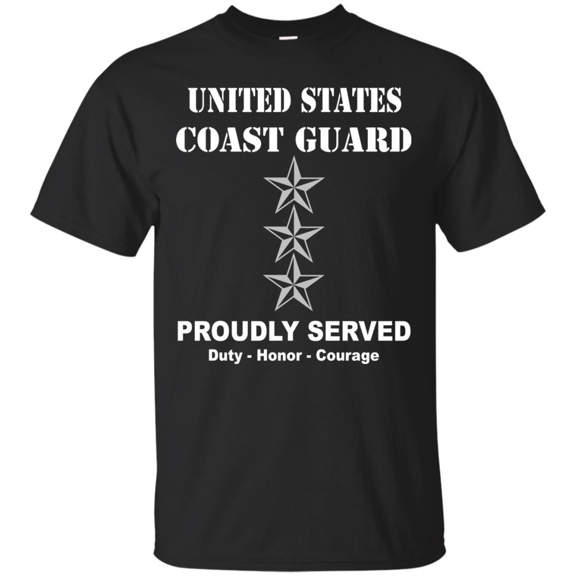 US Coast Guard O-9 Vice Admiral O9 VADM Flag Officer Men Front USCG T Shirt-TShirt-USCG-Veterans Nation